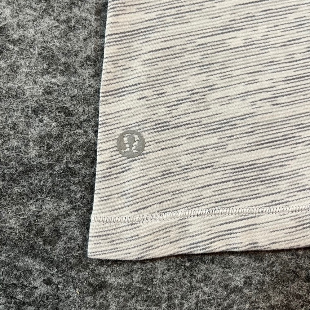 lululemon Create Your Calm Women Size 6 Grey White Space Dye Strappy Back Yoga - Picture 6 of 10